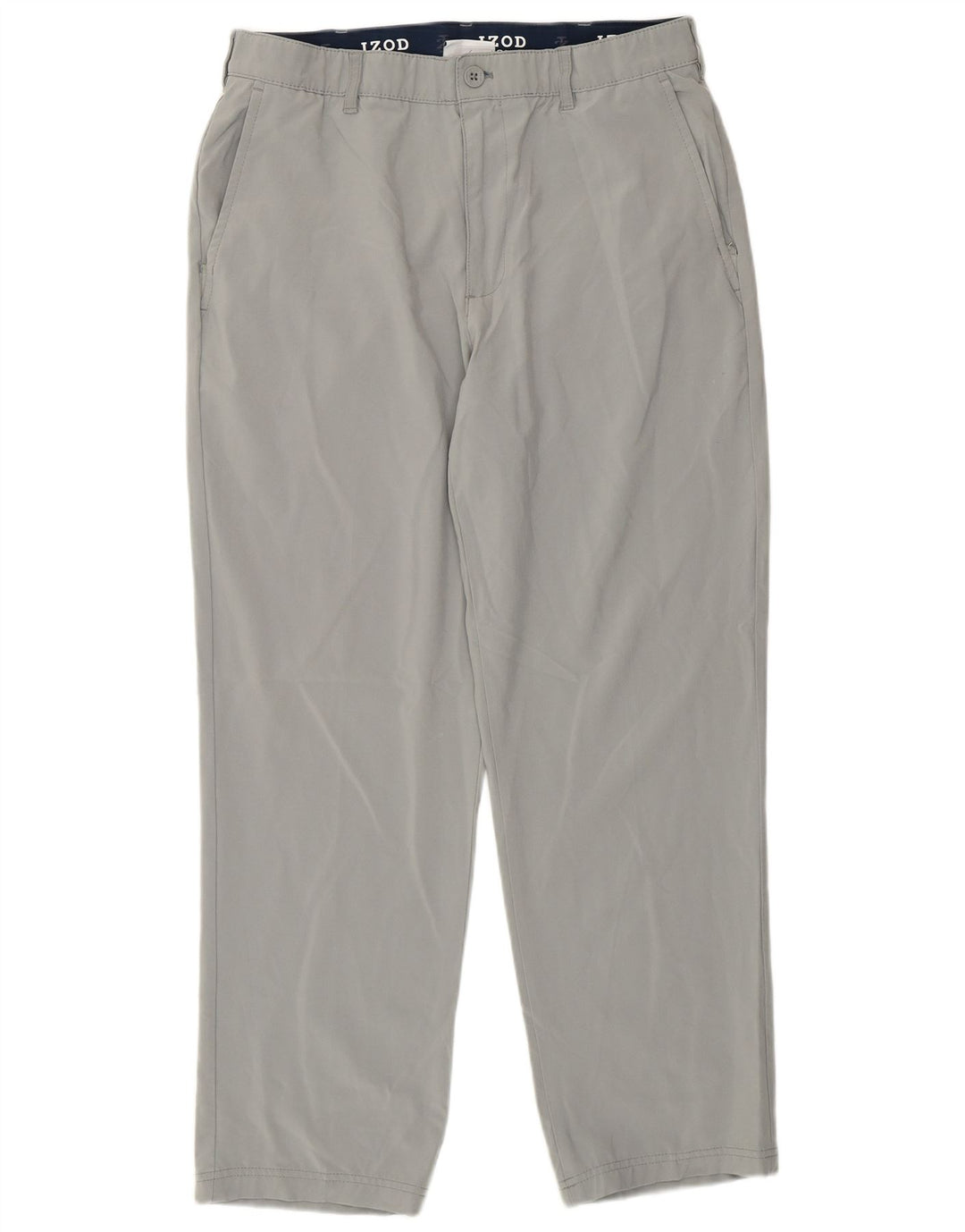 Pantaloni chino pentru bărbați Izod L34 L30 poliester gri