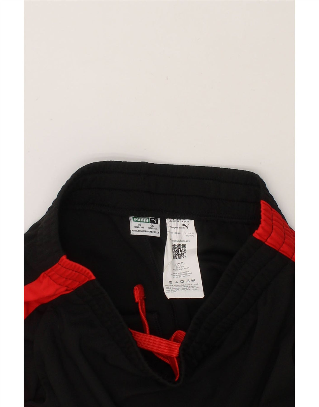 PUMA Boys Graphic Sport Shorts 10-11 Years Medium  Black Colourblock Vintage Puma and Second-Hand Puma from Messina Hembry 