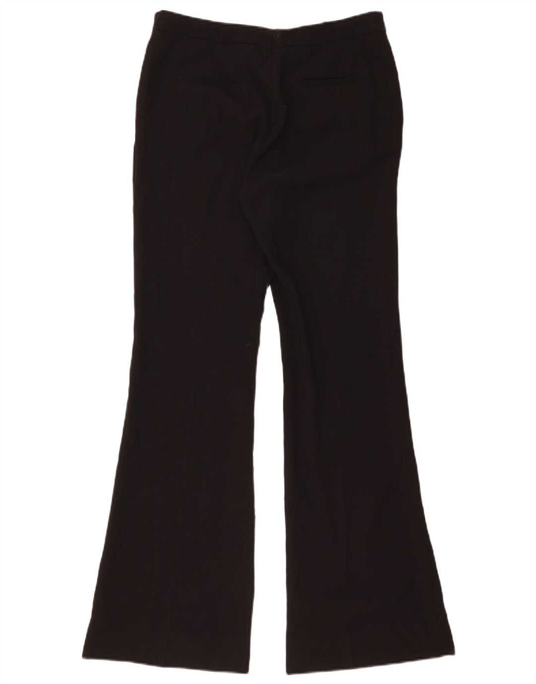 Pantaloni de damă Zara Casual Flare Mari L32 L32 Poliester negru