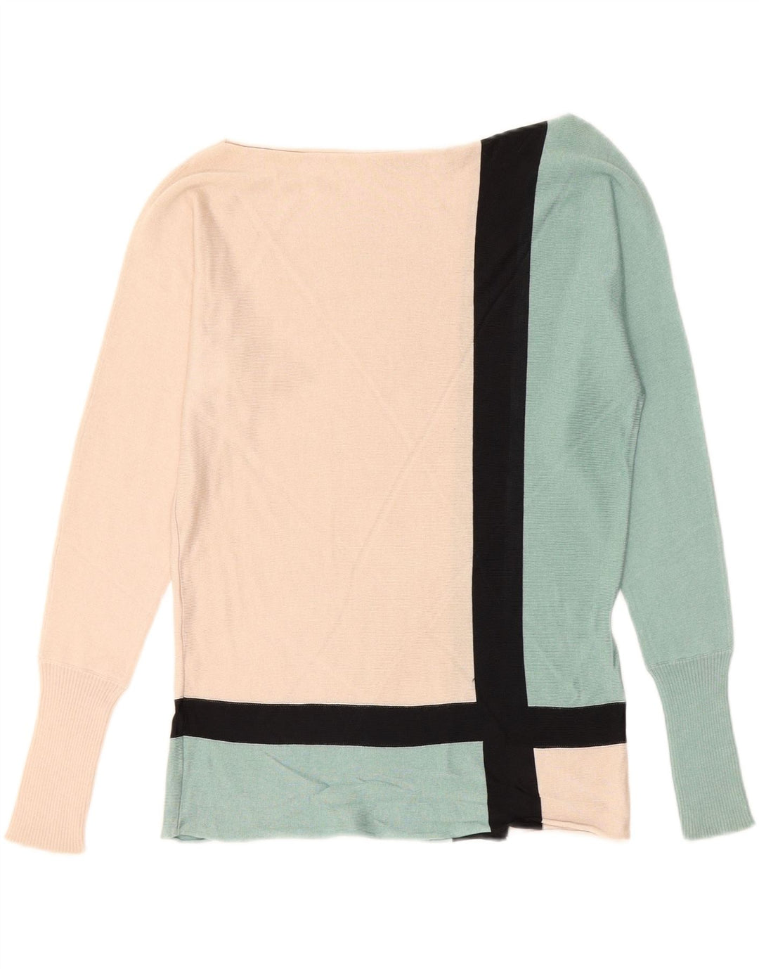 PENNY BLACK Womens Boat Neck Jumper Sweater UK 12 Medium Multicoloured Vintage Penny Black and Second-Hand Penny Black from Messina Hembry 