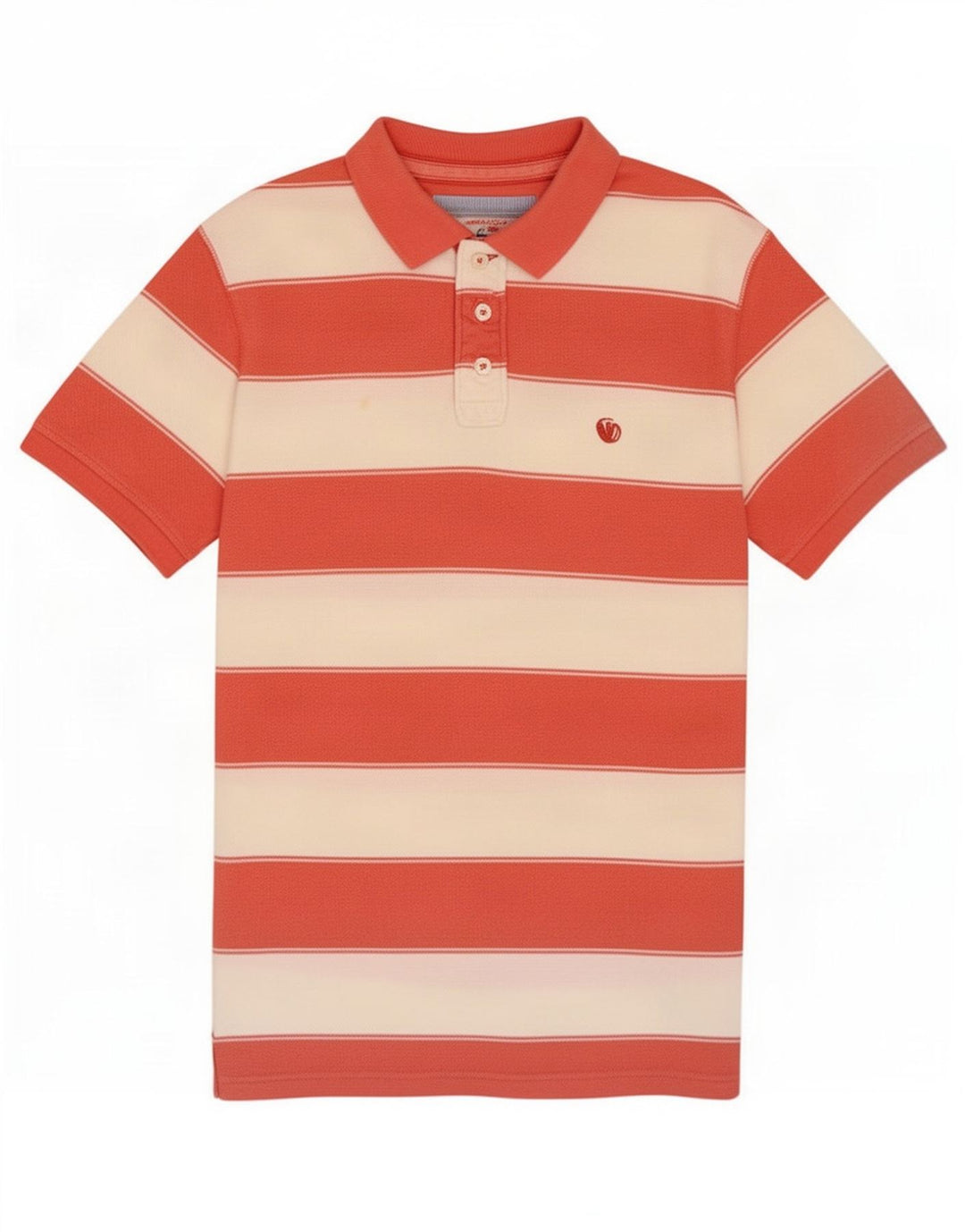 Tricou polo pentru bărbați Fat Face, bumbac cu dungi roz mediu