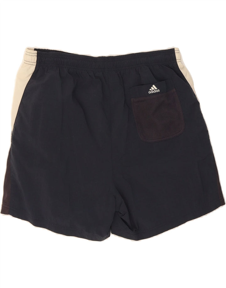 ADIDAS Mens Swimming Shorts XL  Navy Blue Colourblock Polyester Vintage Adidas and Second-Hand Adidas from Messina Hembry 