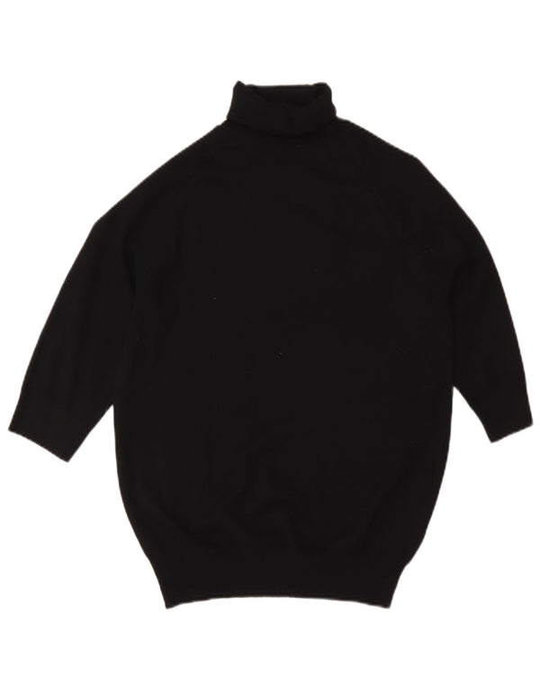 Pulover pentru femei cu mânecă scurtă cu gât rulat Zara UK 12 Medium Negru