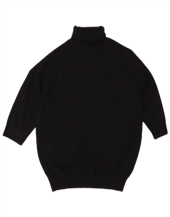 Pulover pentru femei cu mânecă scurtă cu gât rulat Zara UK 12 Medium Negru