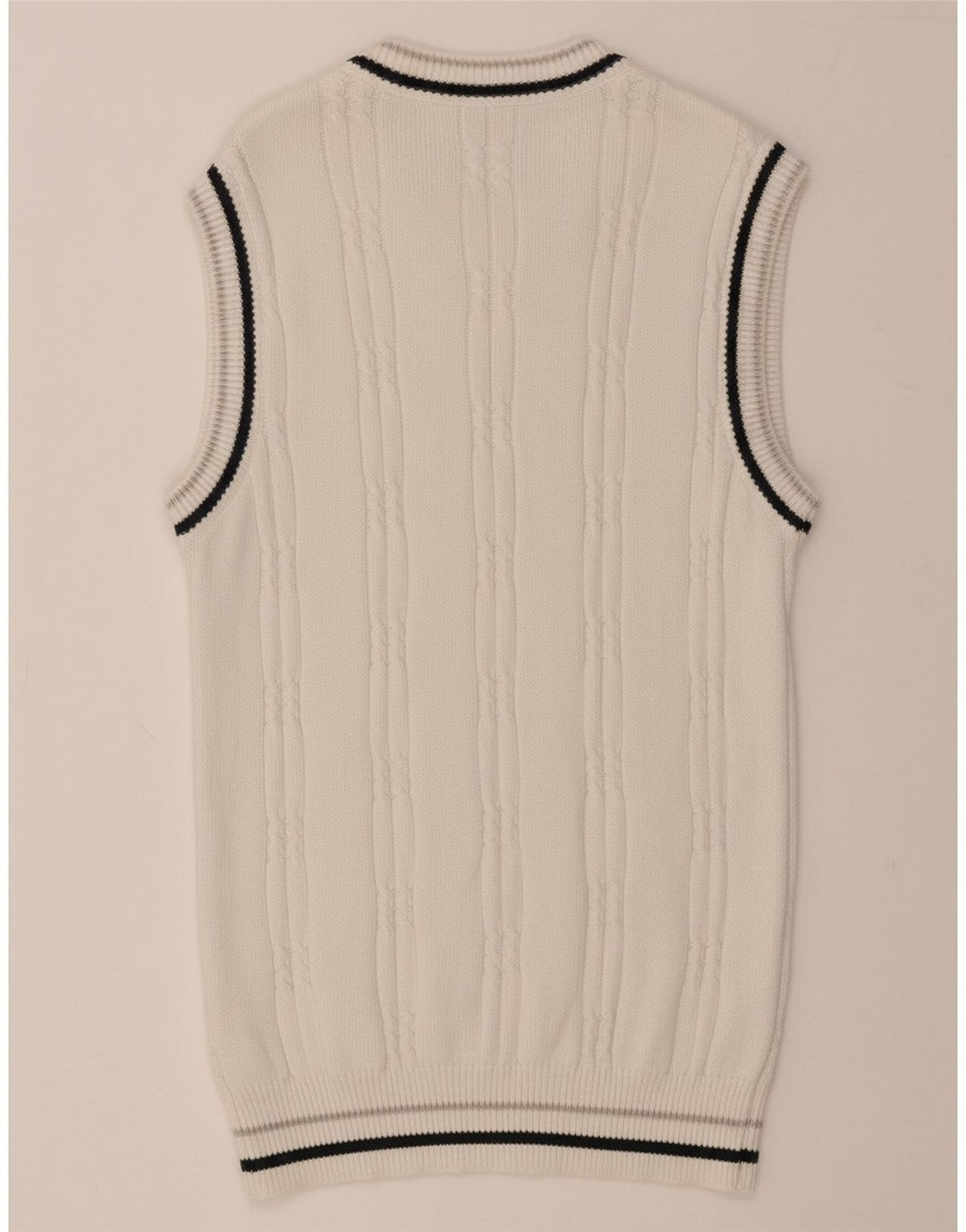 FISHBONE Mens Vest Tank Top Large White Cotton