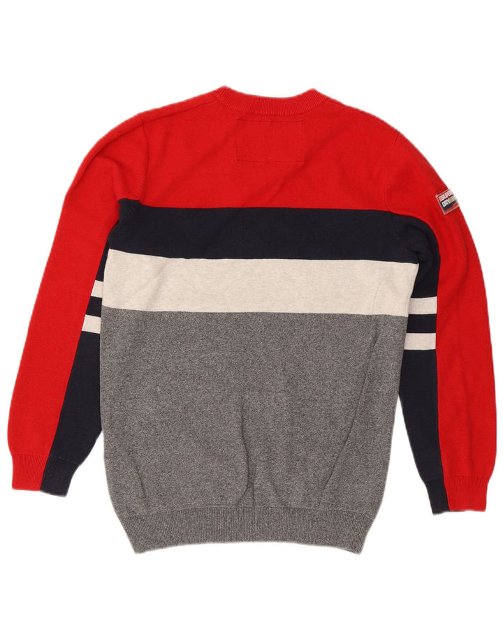 Pulover Superdry pentru bărbați, cu decolteu, mic, multicolor