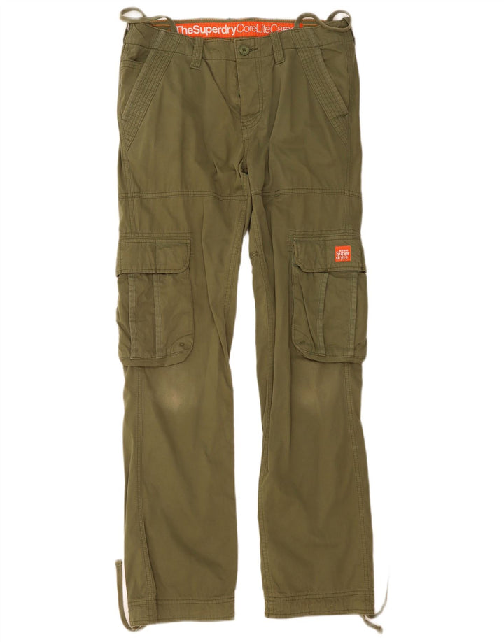 Pantaloni cargo drepti pentru bărbați Superdry L34 L35 Bumbac kaki