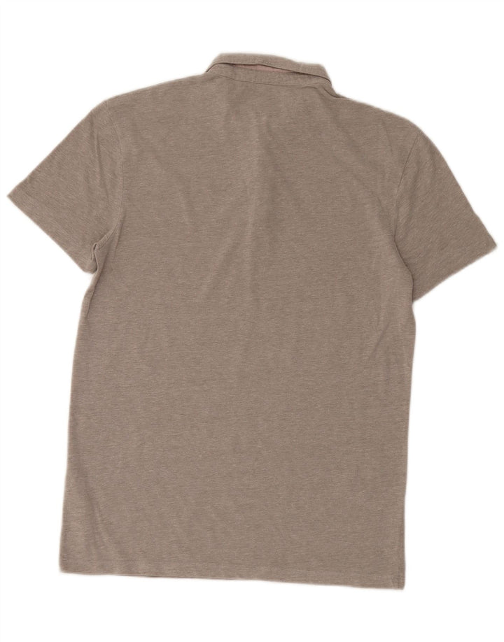 Tricou polo pentru bărbați All Saints, bumbac cu dungi gri mici