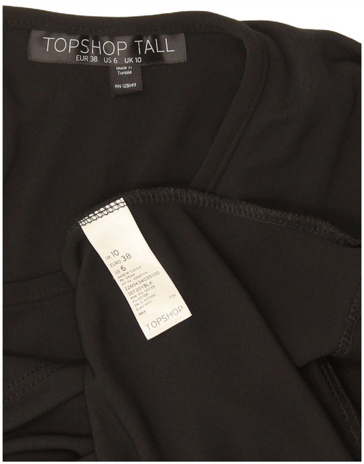 Bluză Topshop pentru femei Liliac Top UK 10 Poliester negru mic