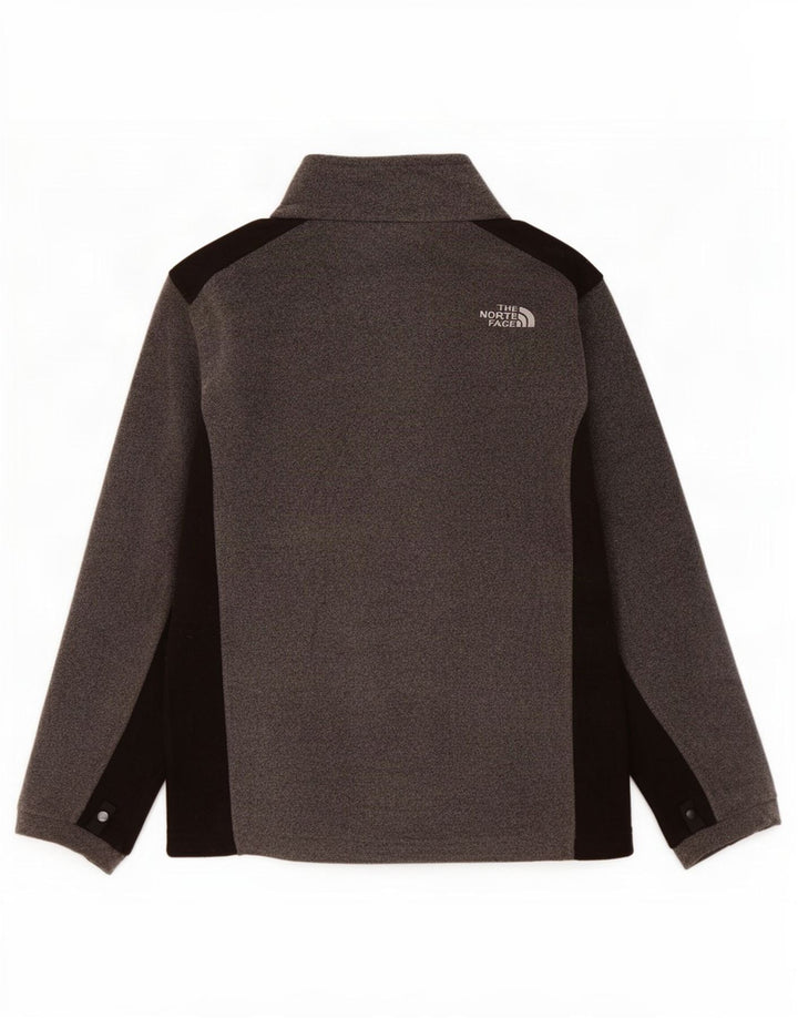 Jachetă fleece pentru băieți The North Face 10-11 ani, gri mediu, color block
