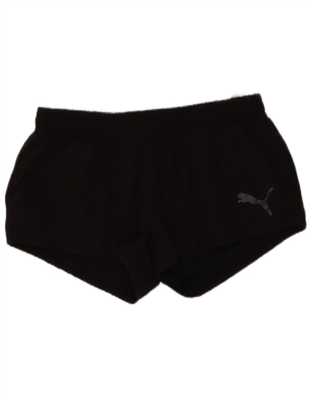 Pantaloni scurti sport Puma pentru femei UK 12 Poliester mediu negru