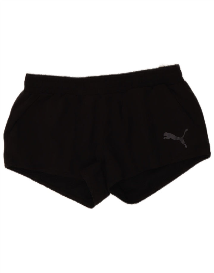 Pantaloni scurti sport Puma pentru femei UK 12 Poliester mediu negru
