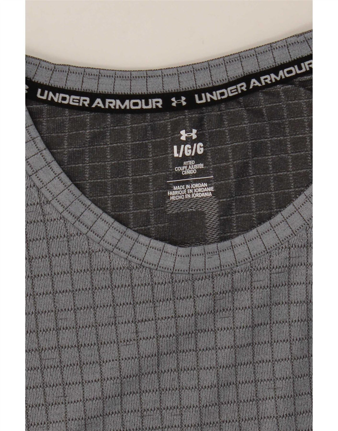 Tricou Under Armour pentru bărbați Top Large Grey Check