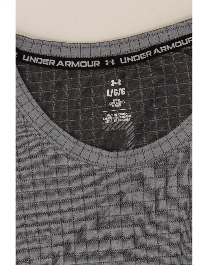Tricou Under Armour pentru bărbați Top Large Grey Check