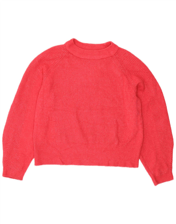 Pulover pentru femei Marks & Spencer cu decolteu triplu UK 14 Roz mediu acrilic