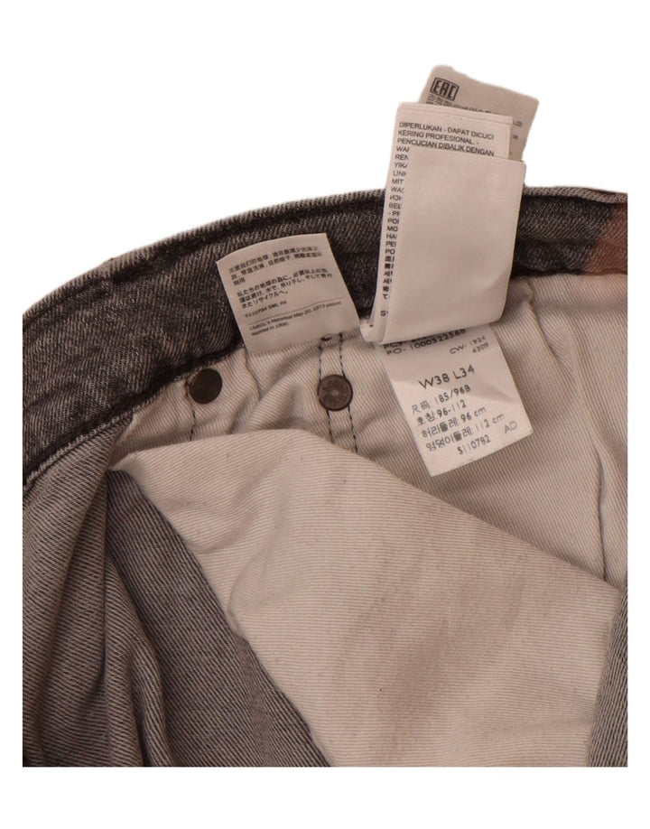 Blugi conici pentru bărbați Levi's 502 W38 L34 bumbac gri