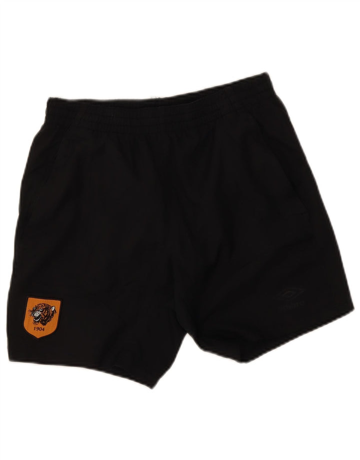 Pantaloni scurti sport Umbro pentru bărbați, poliester negru mic
