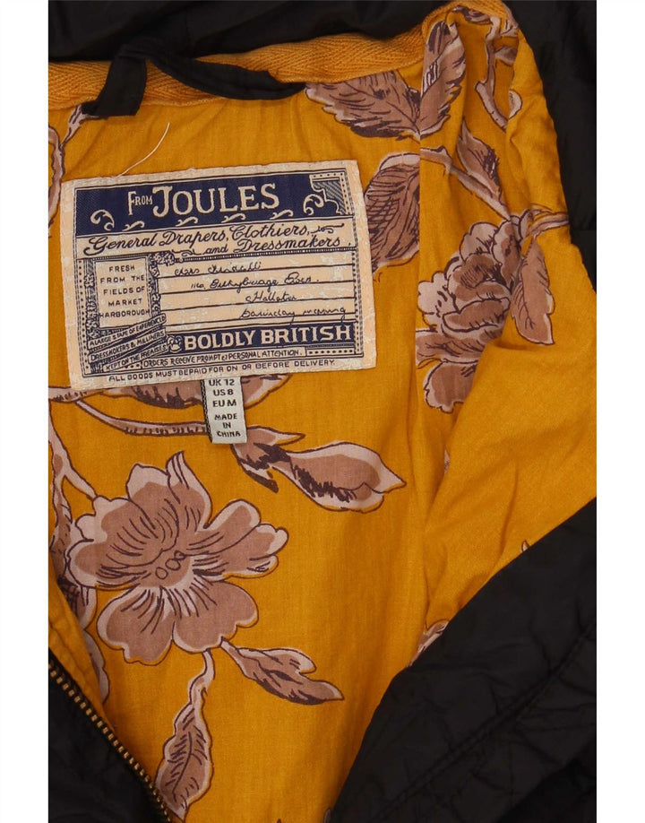 Joules Jachetă matlasată pentru femei UK 12 Medium Black Poliamidă
