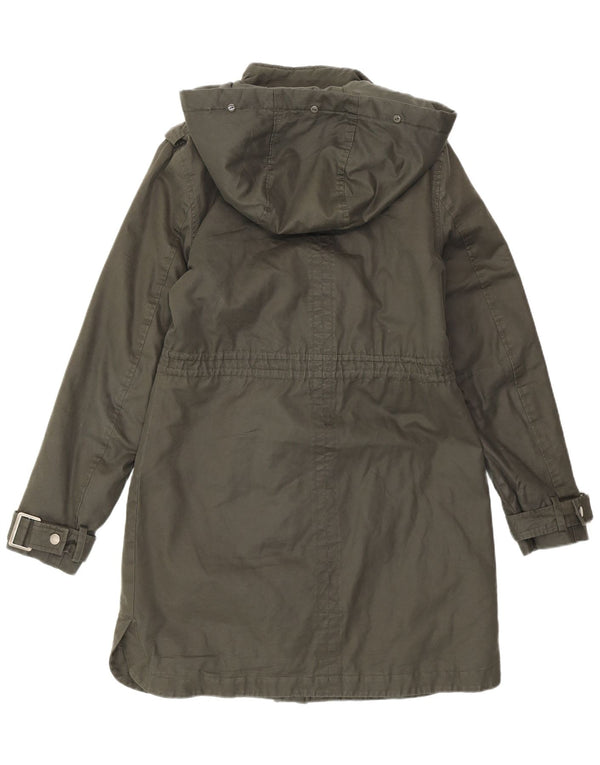 MINT VELVET Jachetă parka cu glugă pentru femei UK 10 Small Khaki