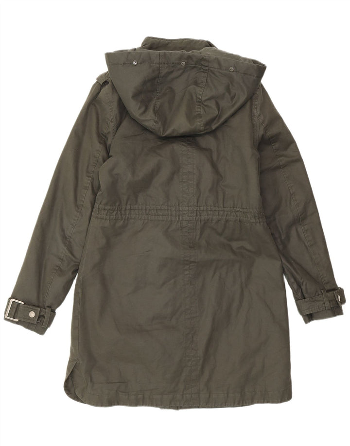MINT VELVET Jachetă parka cu glugă pentru femei UK 10 Small Khaki