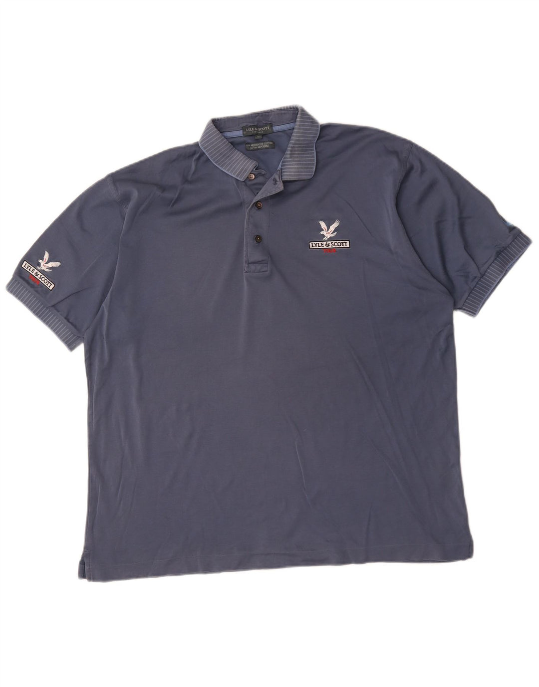 Tricou polo pentru bărbați Lyle & Scott, mare, albastru bleumarin, bumbac