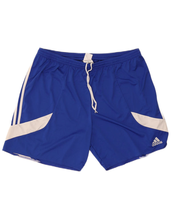Pantaloni scurți Adidas Climalite Sport 2XL, albastru, poliester color bloc