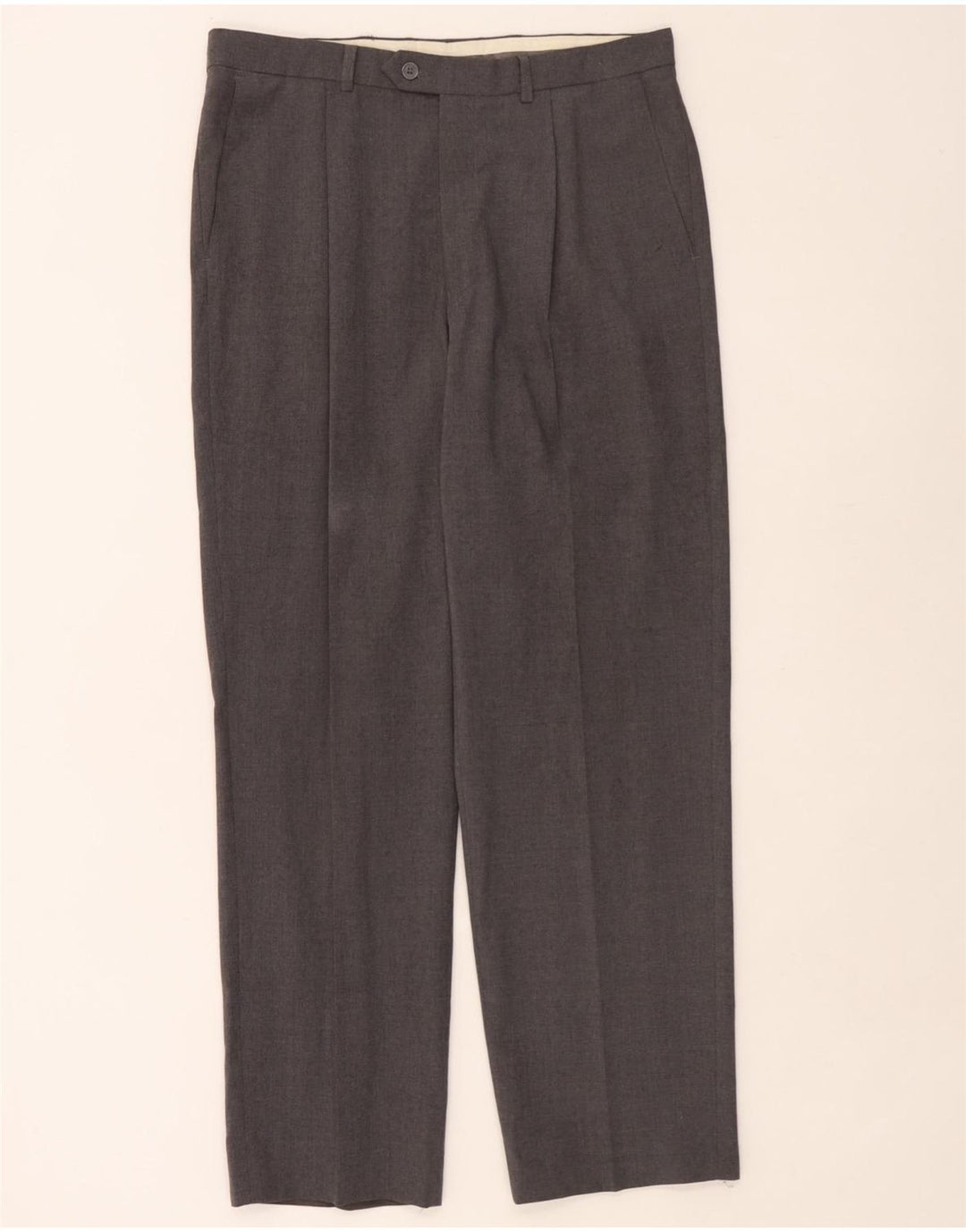 Pantaloni de costum pentru bărbați Marks & Spencer L34 L31 poliester gri