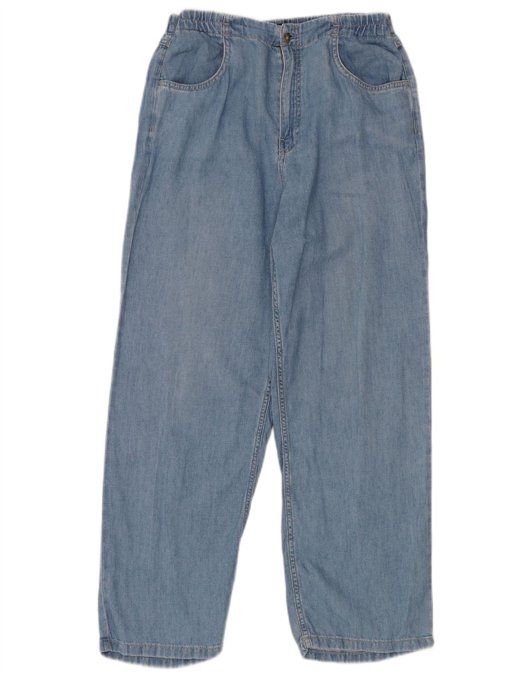 Blugi largi Massimo Dutti pentru femei cu talie mare W28 L28 albastru