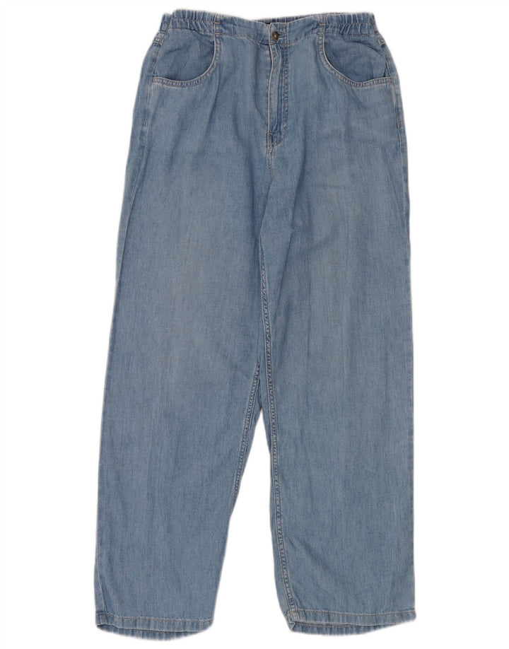 Blugi largi Massimo Dutti pentru femei cu talie mare W28 L28 albastru