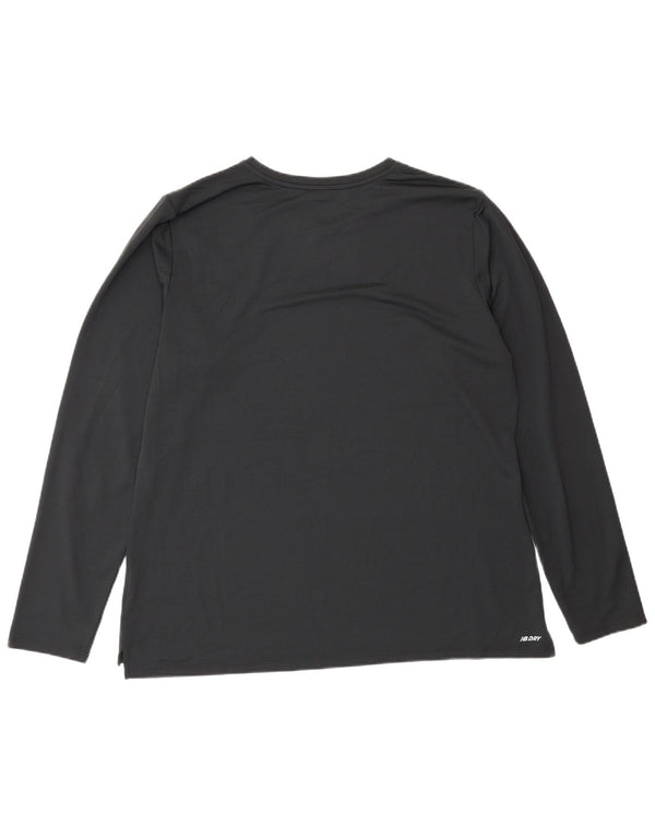 Top cu mânecă lungă pentru bărbați New Balance XL negru