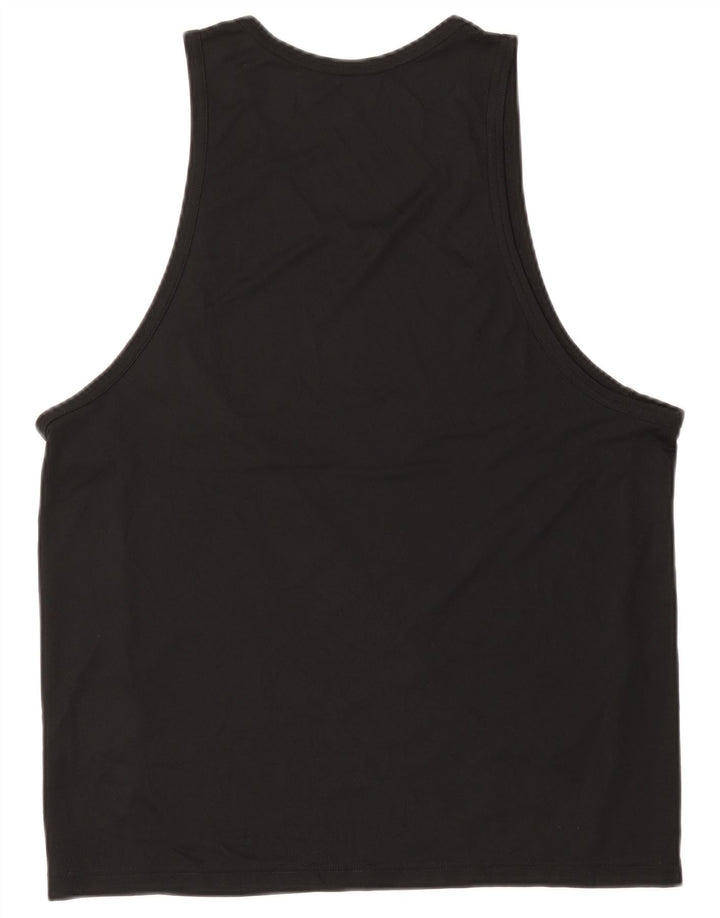 Vestă grafică Nike Dri Fit pentru bărbați, poliester mediu negru