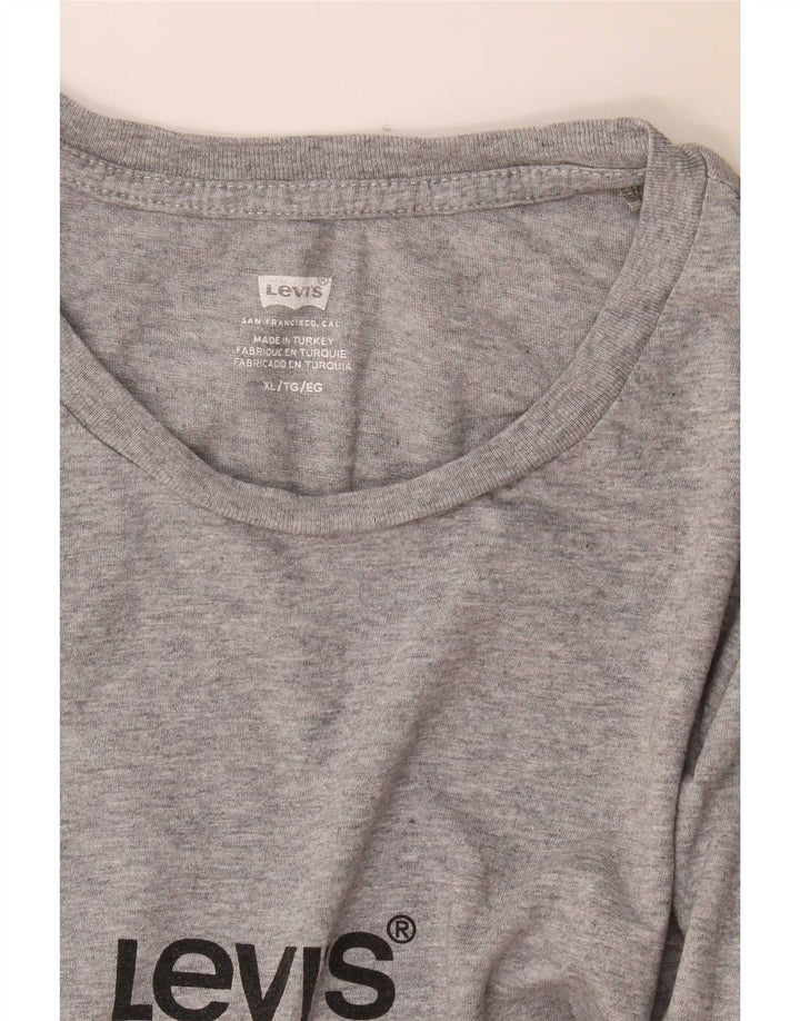 Tricou cu grafică Levi's pentru bărbați Top XL gri pete