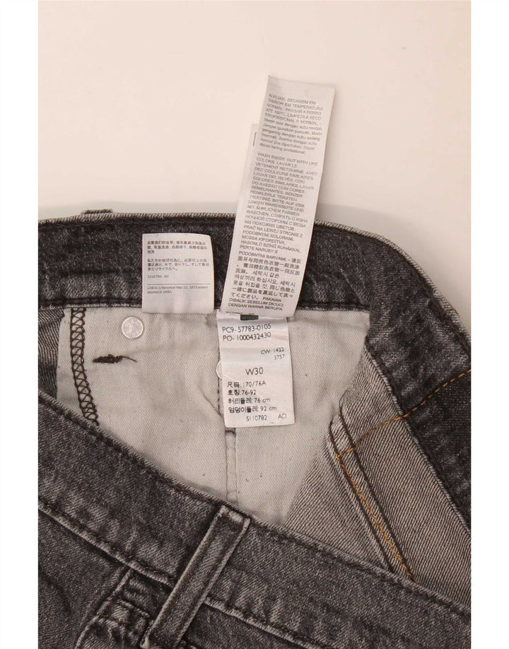 Blugi drepti pentru bărbați Levi's 502 W30 L29 bumbac gri