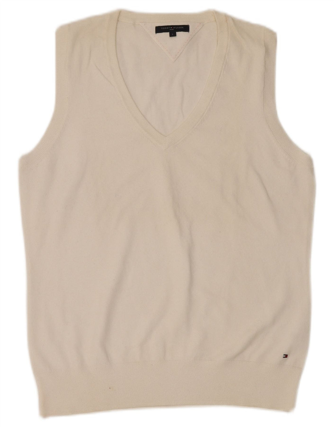 Tommy Hilfiger Womens Vest Tank Top UK 14 Large White