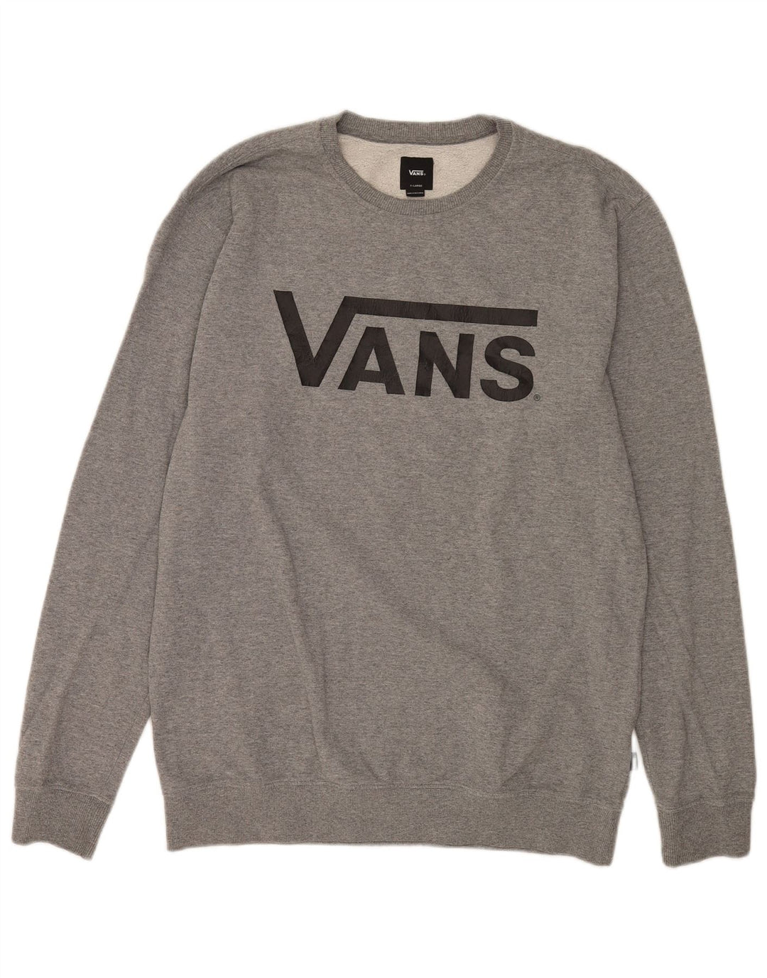 Hanorac grafic pentru bărbați Vans Jumper XL, bumbac cu pete gri