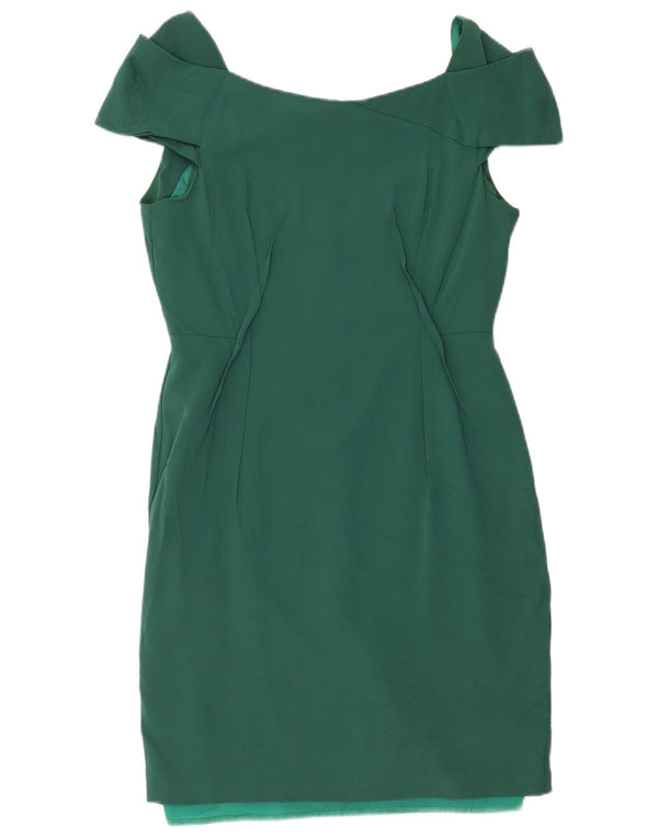 Rochie Reiss pentru femei, cu umăr dezactivat, UK 14, mare, verde, viscoză