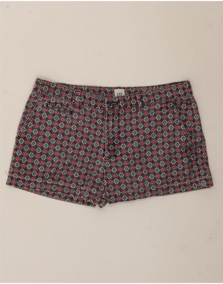 Pantaloni scurti chino obișnuiți pentru femei Gap US 10 Large W32 Multicolor Geometric