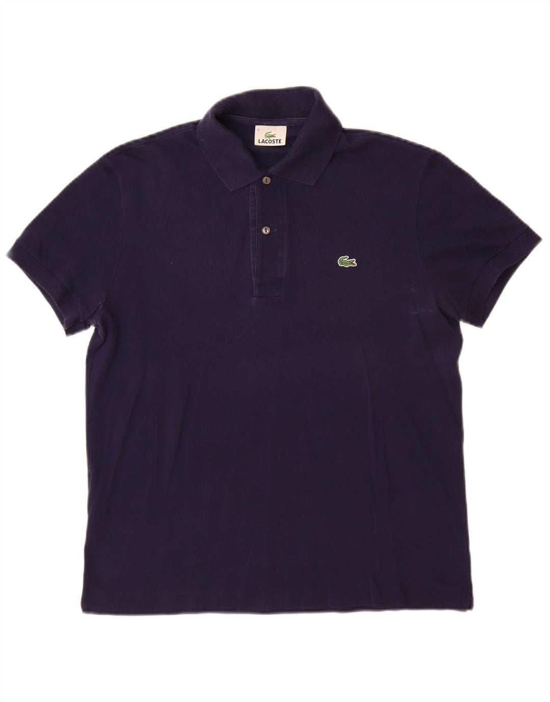 Tricou polo pentru bărbați Lacoste Mărimea 3 Bumbac bleumarin mic