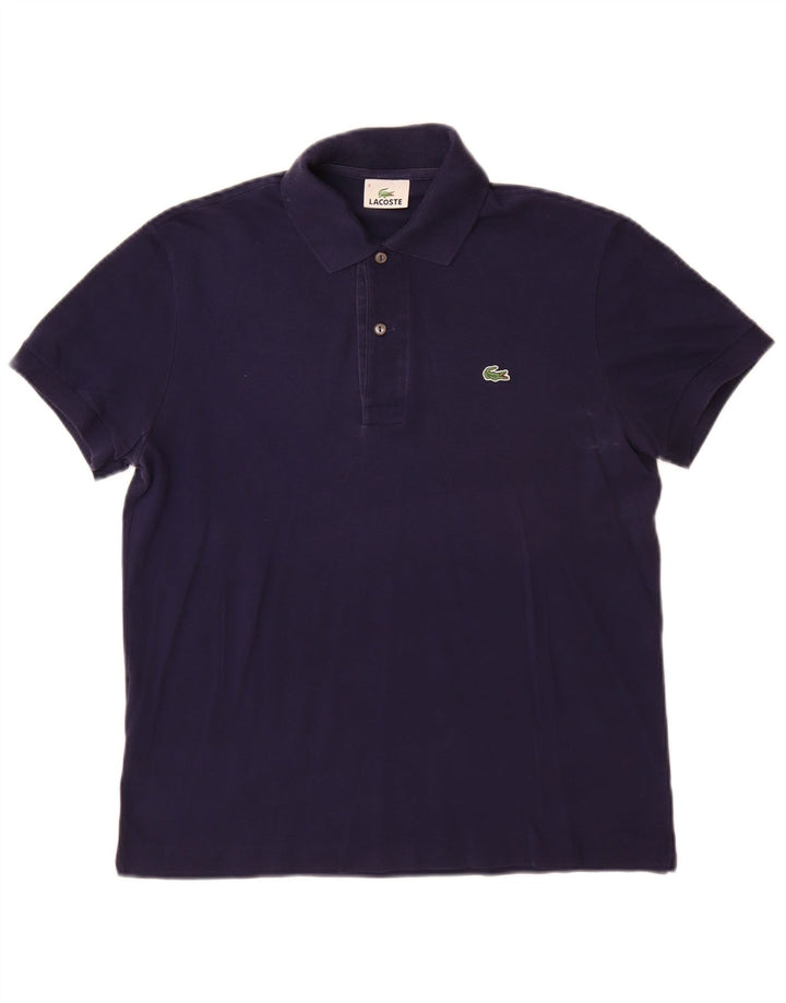 Tricou polo pentru bărbați Lacoste Mărimea 3 Bumbac bleumarin mic