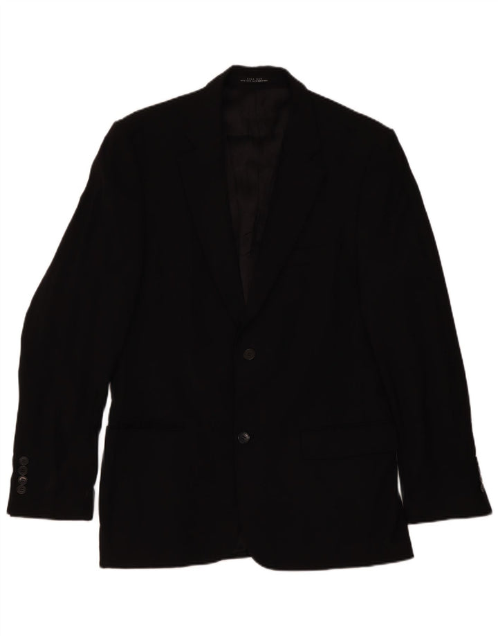 Blazer pentru bărbați Zara cu 2 nasturi EU 52, mare, neagră, clasică