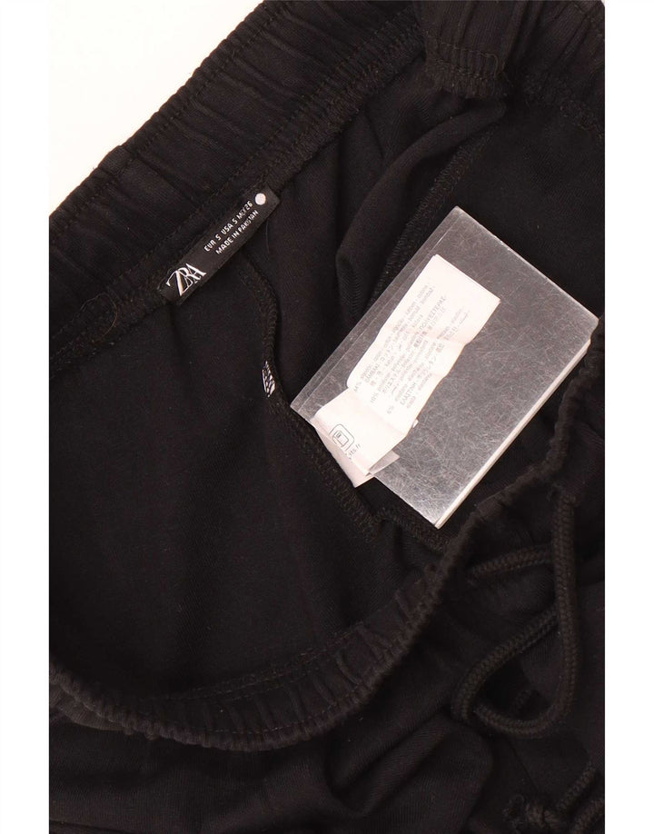 Pantaloni de trening pentru bărbați Zara mici, negru, bumbac