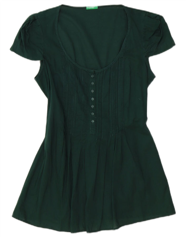 Rochie A-Line pentru femei BENETTON UK 10 Bumbac verde mic
