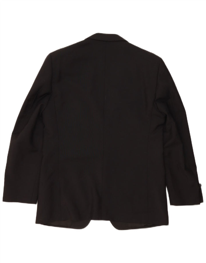 Jachetă Gemelli pentru bărbați cu 1 nasture, UK 42 XL, lână neagră