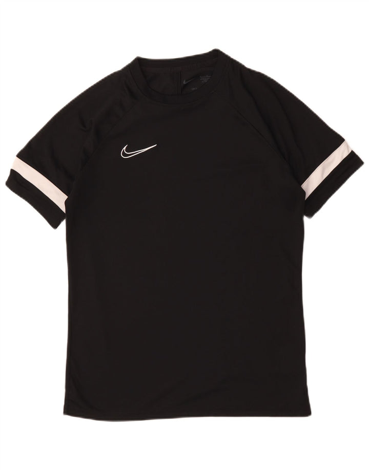 Tricou Nike Dri Fit pentru bărbați Top Mediu Negru Poliester Bloc de culoare