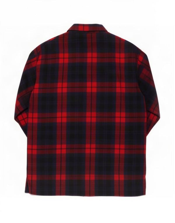 Cămașă de flanel pentru femei Zara UK 14 Medium Red Check