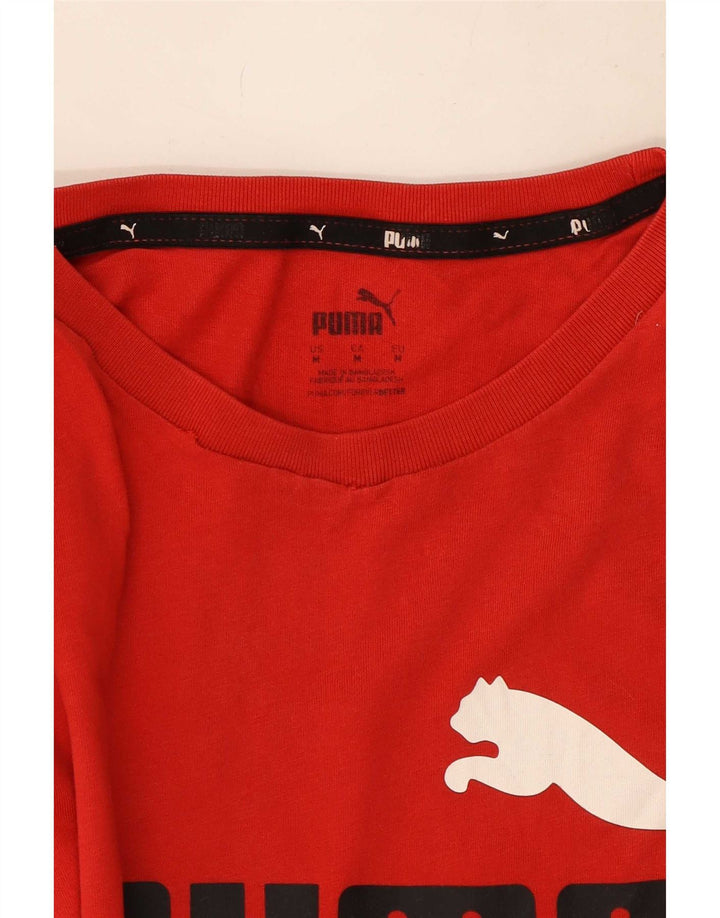 Tricou grafic pentru bărbați Puma Top, bumbac roșu mediu
