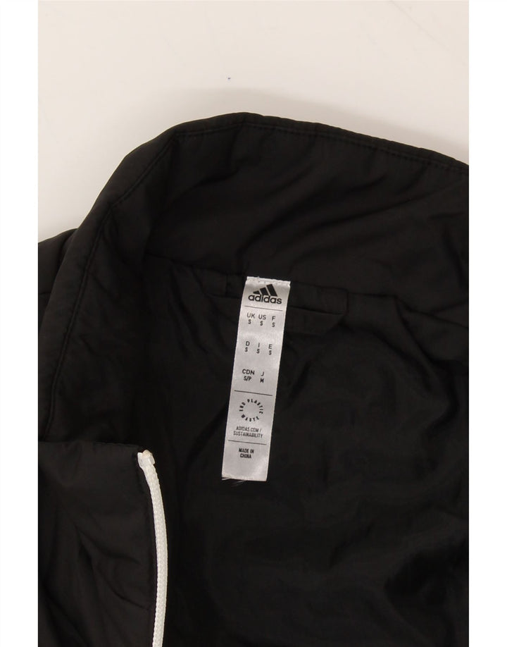 ADIDAS Mens Padded Jacket UK 36 Small Black Polyester Vintage Adidas and Second-Hand Adidas from Messina Hembry 