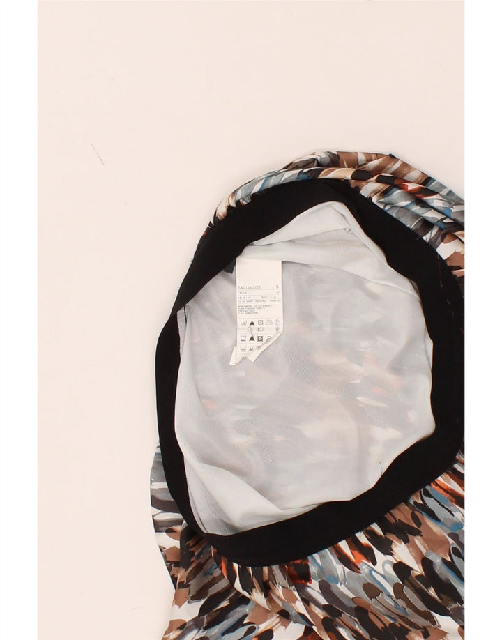 BENETTON Womens Abstract Pattern Straight Skirt Small W27 Multicoloured Vintage Benetton and Second-Hand Benetton from Messina Hembry 