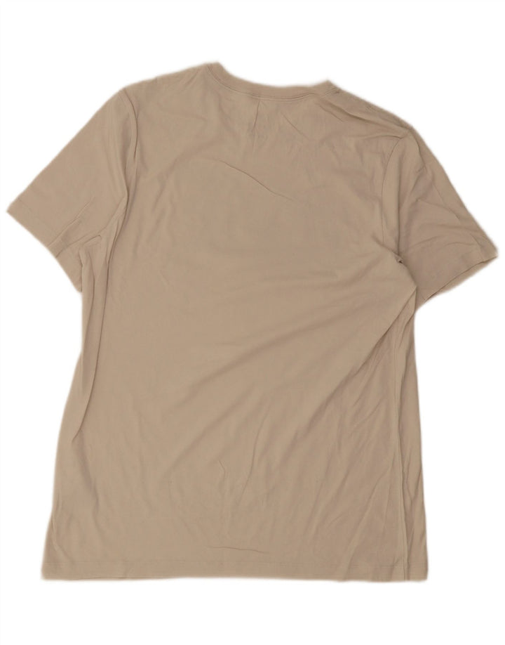 Tricou grafic Nike pentru bărbați Top mare, bej, bumbac