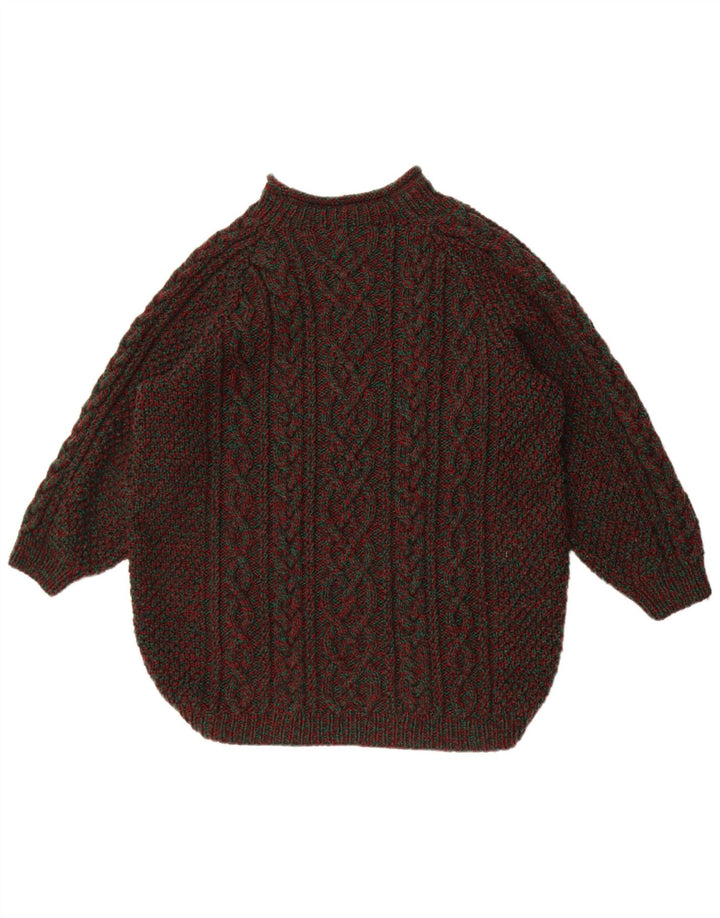 Pulover vintage pentru bărbați cu gât țestoasă, XL, multicolor, pete